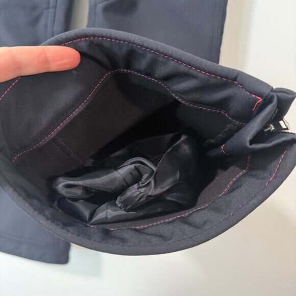 Obermeyer Teen Girls Snow Jolie Softshell Pant Black Medium Adjustable Length - Picture 7 of 11